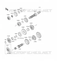 TRANSMISSION pour Kawasaki KX250F