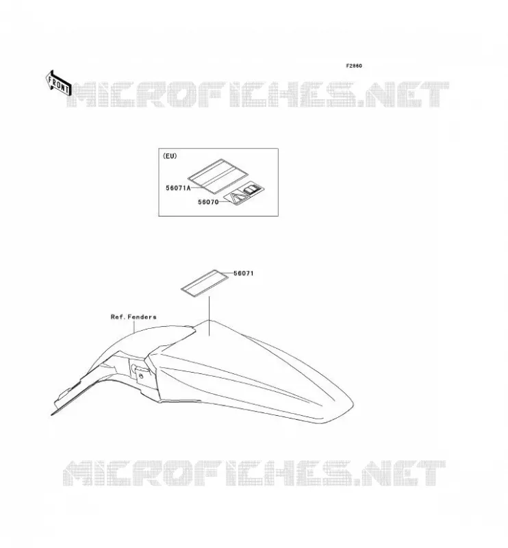 LABEL Kawasaki TOUT-TERRAIN 250 2012 KX250F  KX250YCF