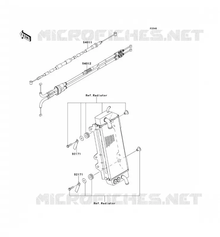 CABLES Kawasaki TOUT-TERRAIN 250 2013 KX250F  KX250ZDF
