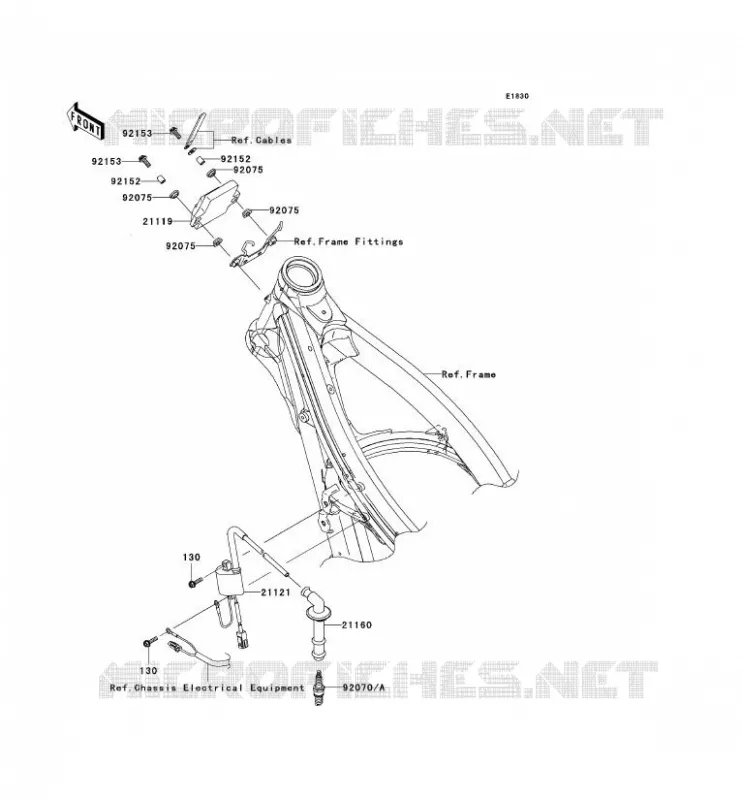 SYSTEME D&acute;ALLUMAGE Kawasaki TOUT-TERRAIN 450 2007 KX450F  KX450D7F