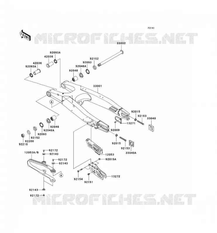 BRAS OSCILLANT Kawasaki TOUT-TERRAIN 450 2009 KX450F  KX450E9F