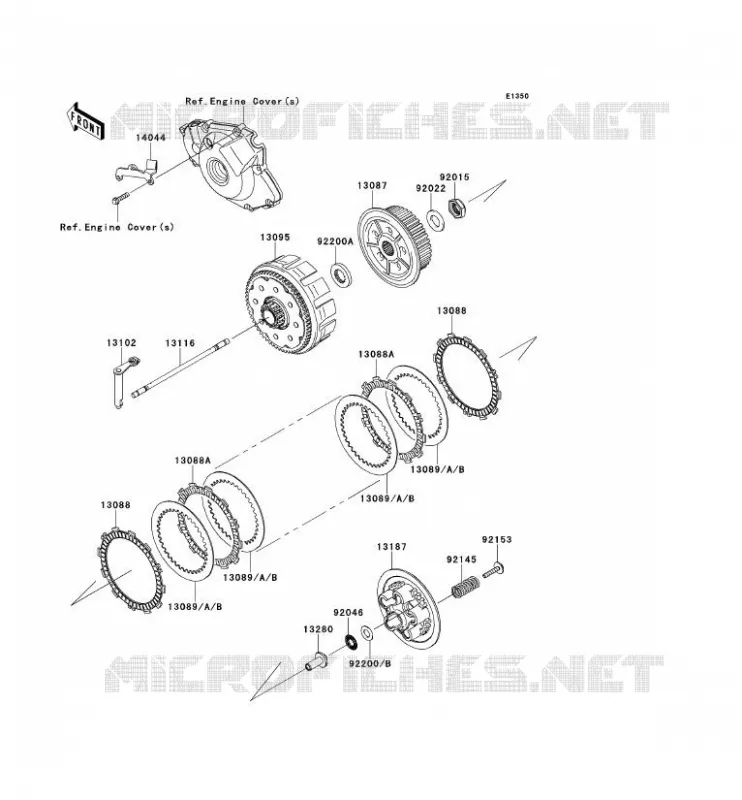 EMBRAYAGE Kawasaki TOUT-TERRAIN 450 2012 KX450F  KX450FCF