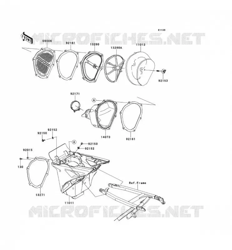 FILTRE A AIR Kawasaki TOUT-TERRAIN 450 2012 KX450F  KX450FCF