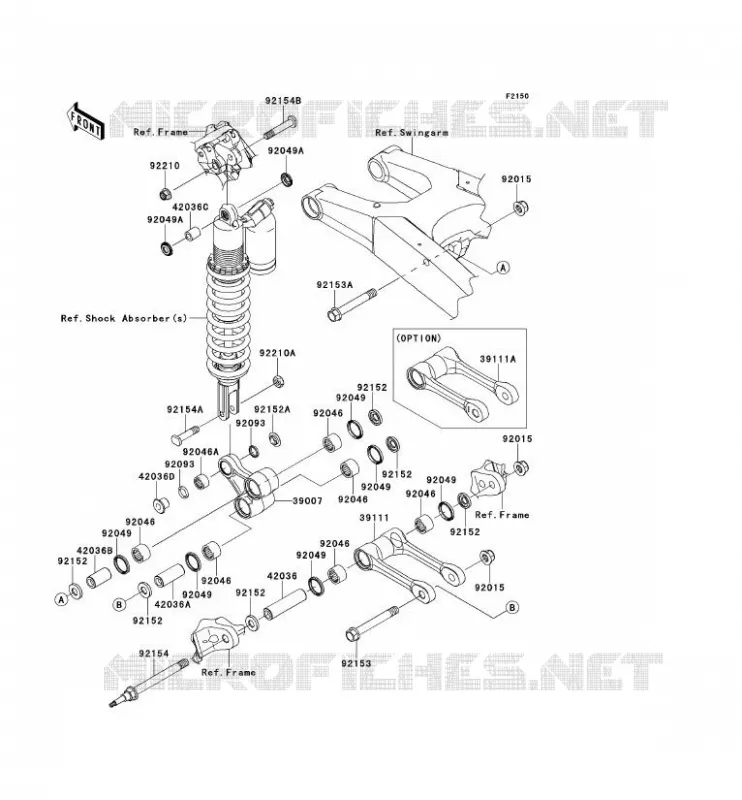 SUSPENSION Kawasaki TOUT-TERRAIN 450 2013 KX450F  KX450FDF