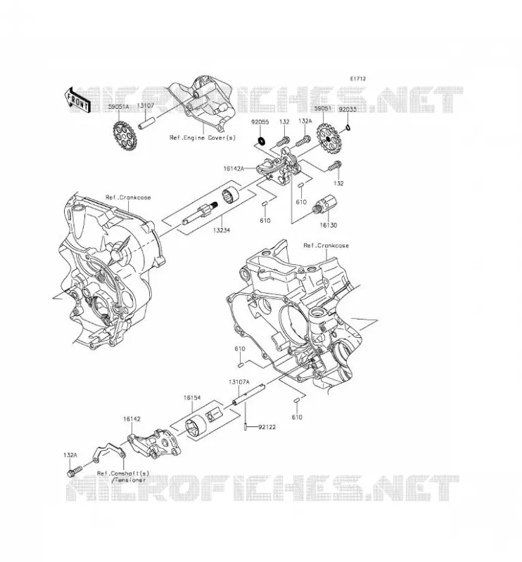 POMPE A HUILE Kawasaki TOUT-TERRAIN 450 2015 KX450F  KX450FFF
