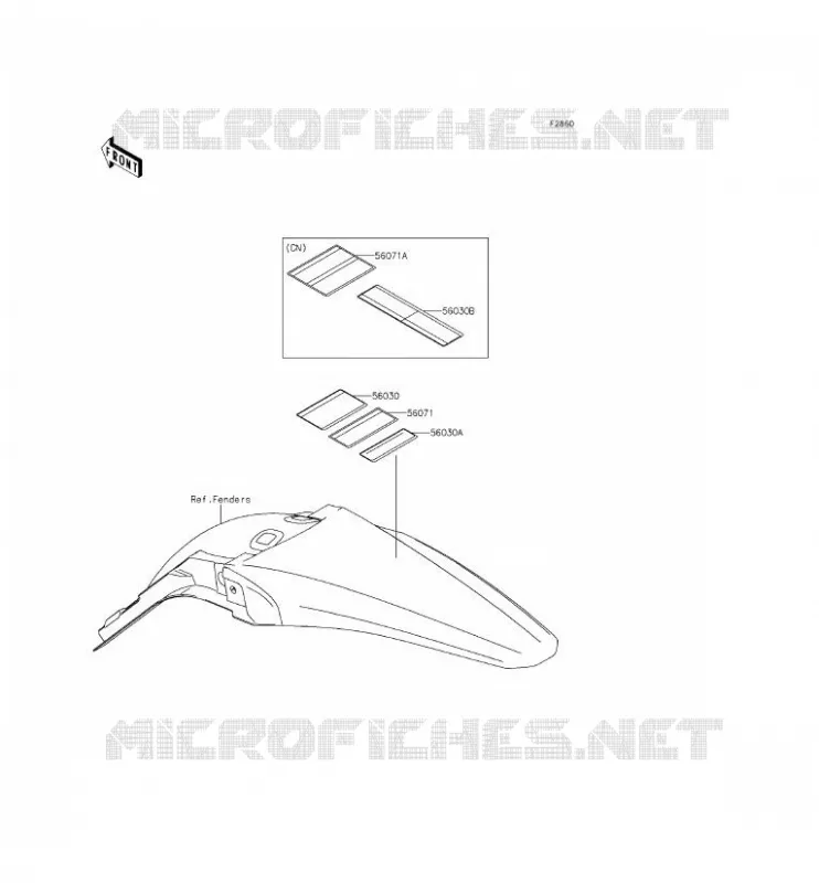 LABEL Kawasaki TOUT-TERRAIN 450 2015 KX450F  KX450FFF