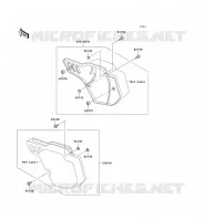 CACHE LAT&Eacute;RAL pour Kawasaki KX500