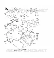 COUVERCLES MOTEUR pour Kawasaki KX500