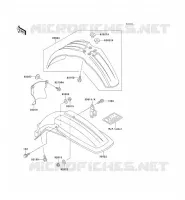 GARDE BOUE pour Kawasaki KX500