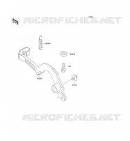 PEDALE DE FREIN pour Kawasaki KX500