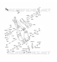 PIECE DE CADRE pour Kawasaki KX500