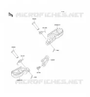 REPOSE PIED pour Kawasaki KX500