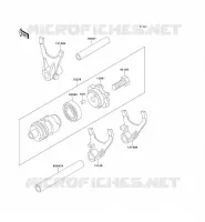 BARILLET/FOURCHETTE pour Kawasaki KX500