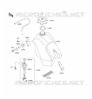 RESERVOIR CARBURANT pour Kawasaki KX500