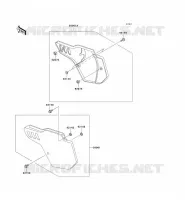 CACHE LAT&Eacute;RAL pour Kawasaki KX500