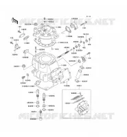 CULASSE/CYLINDRE pour Kawasaki KX500