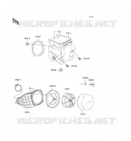 FILTRE A AIR pour Kawasaki KX500