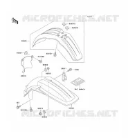 GARDE BOUE pour Kawasaki KX500