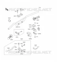 GUIDON pour Kawasaki KX500