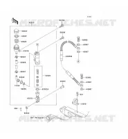 MAITRE CYLINDRE ARRI&Egrave;RE pour Kawasaki KX500
