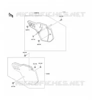 CACHE LAT&Eacute;RAL pour Kawasaki KX500