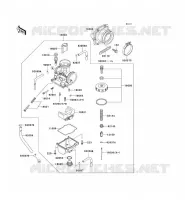 CARBURATEUR pour Kawasaki KX500