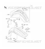 GARDE BOUE pour Kawasaki KX500