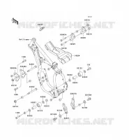 PIECE DE CADRE (COUVERTURE) pour Kawasaki KX500