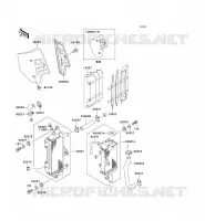 RADIATEUR pour Kawasaki KX500