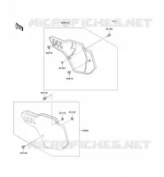 CACHE LAT&Eacute;RAL pour Kawasaki KX500