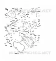 COUVERCLES MOTEUR pour Kawasaki KX500