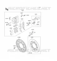FREIN AVANT pour Kawasaki KX500
