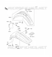 GARDE BOUE pour Kawasaki KX500