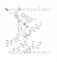 PIECE DE CADRE (COUVERTURE) pour Kawasaki KX500