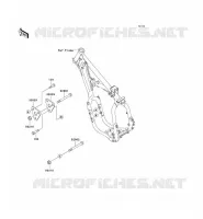 SUPPORT MOTEUR pour Kawasaki KX500