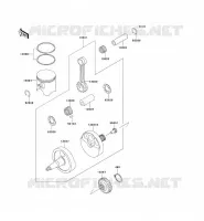 VILEBREQUIN/PISTON pour Kawasaki KX500