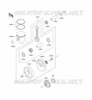 VILEBREQUIN/PISTON pour Kawasaki KX500