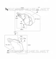 CACHE LAT&Eacute;RAL pour Kawasaki KX500
