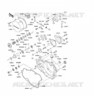 COUVERCLES MOTEUR pour Kawasaki KX500