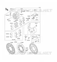 FREIN AVANT pour Kawasaki KX500