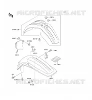 GARDE BOUE pour Kawasaki KX500