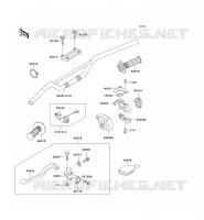 GUIDON pour Kawasaki KX500