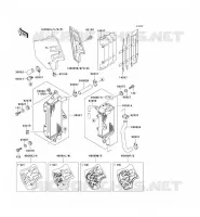 RADIATEUR pour Kawasaki KX500