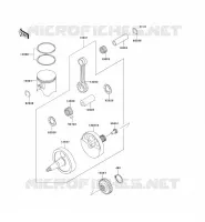 VILEBREQUIN/PISTON pour Kawasaki KX500
