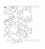 COUVERCLES MOTEUR pour Kawasaki KX500