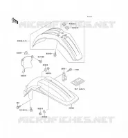 GARDE BOUE pour Kawasaki KX500