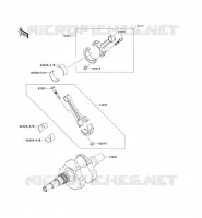 PIECE DE CADRE (COUVERTURE) pour Kawasaki KX500