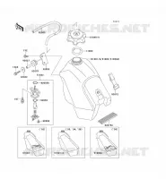 RESERVOIR CARBURANT pour Kawasaki KX500