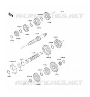 TRANSMISSION pour Kawasaki KX500