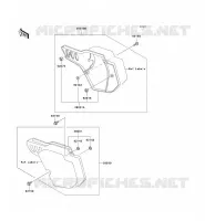 CACHE LAT&Eacute;RAL pour Kawasaki KX500